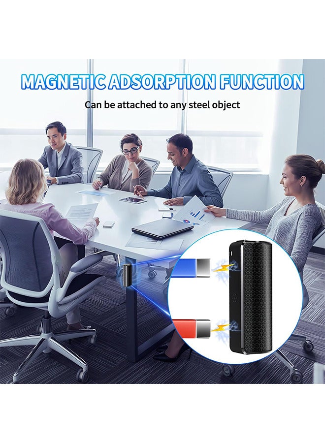 16GB Voice Recorder Audio Recording Device with Earphone and Charing Cable for Classroom Lecture Meeting 350 Hours Long Recording Time - Image 5