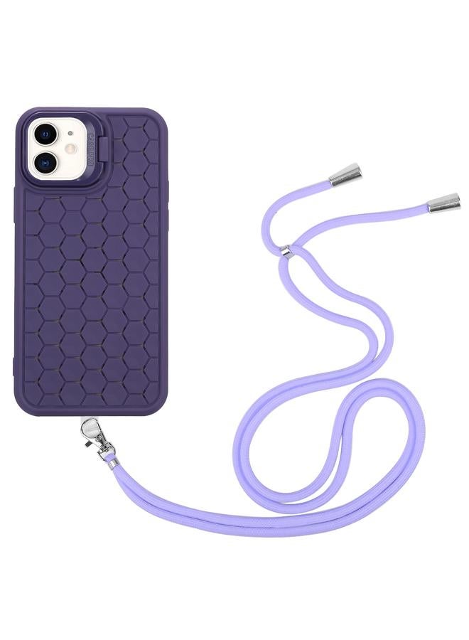 Zaboon Case For iPhone 12 Honeycomb Radiating Holder TPU Phone Case with Lanyard - Image 4