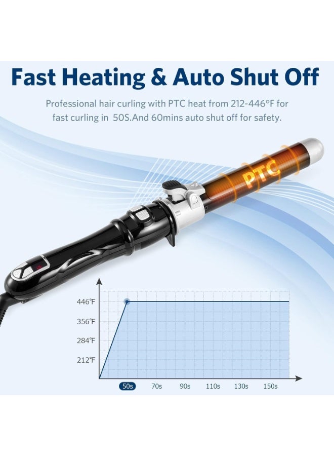 Bukela Rotary Hair Curler, Suitable for All Hair Types, Automatically Curls Hair, Easy to Operate, Easy to Control The Curl, Dual Voltage, Automatic Power-off, Black. - Image 5