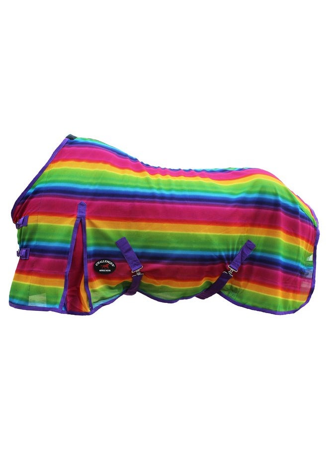 Challenger CHALLENGER 72" Horse Sheet Summer Spring Airflow Mesh Rainbow 7343 