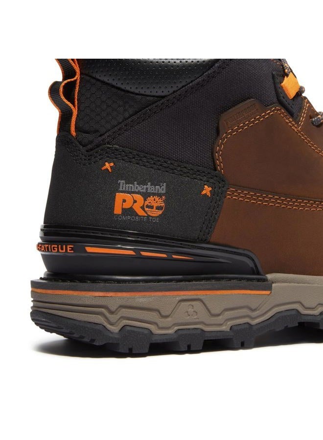 Timberland حذاء عمل صناعي للرجال بوندك 6 إنش خفيف الوزن مع مقدمة أمان مركبة ومقاوم للماء، بني متوسط، 44 EU - Image 4