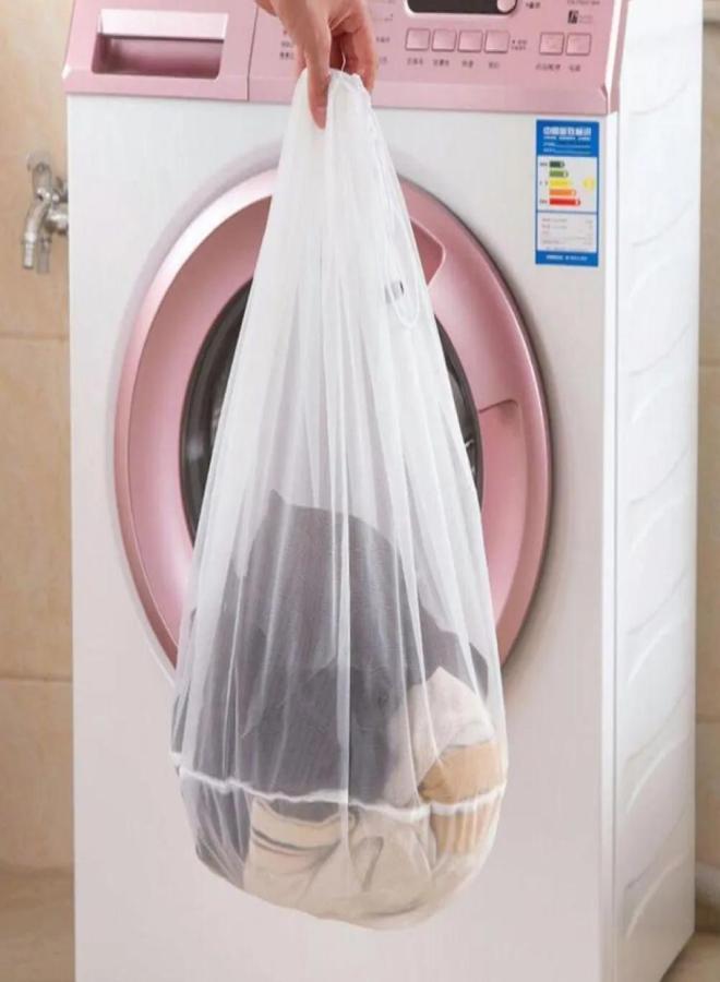 Laundry Mesh Bag, Durable Polyester with Drawstring, Size S 31x19.5 cm - Image 4