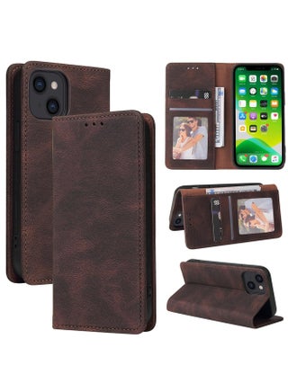 Case Cover For iPhone 13 Simple Suction Closure Horizontal Flip Leather Case with Holder & Card Slot & Wallet(Brown) - pzsku/ZF638D40774D1C6EF5247Z/45/1753825025/3f7cffde-5419-41a3-9011-1c31d5f755f0