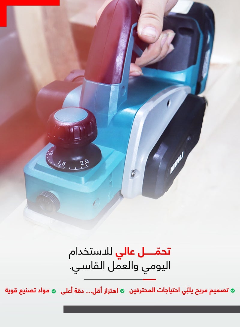 MINLI Cordless Orbital Sander 12V – Rechargeable Electric Wood Sander with Adjustable Depth, USB-C Charging, Ergonomic Design, for Furniture, Doors, DIY Projects – Model DC501 - Image 2