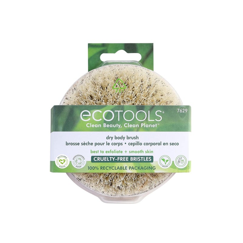 EcoTools Dry Body Brush For Post Shower Bath Skincare Routine Removes Dirt Promotes Blood Circulation Helps Reduce Appearance of Cellulite EcoFriendly Vegan CrueltyFree 1 Count - Image 2
