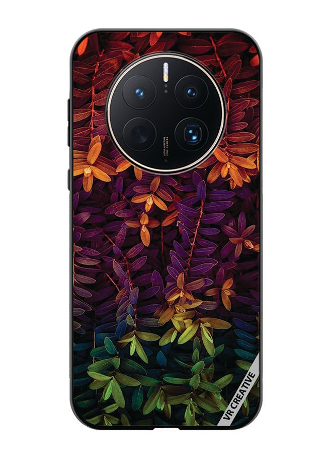 VR CREATIVE Protective Case Cover For Huawei Mate 50 Pro Leaves Design Multicolour - Image 1