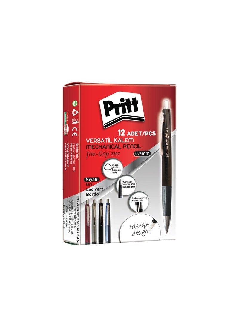 Pritt - Trio Grip 2707 Versatile Pen 0.7 Black Hnk-1693391 - Image 1