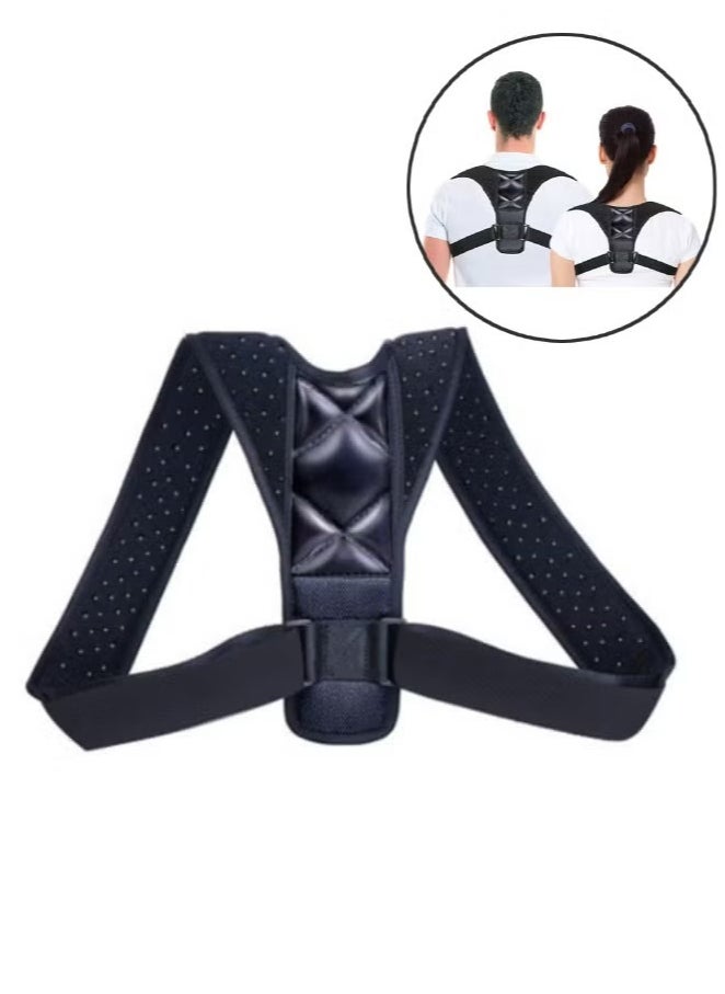 SIBOTE Adjustable Back and Shoulder Posture Corrector – Breathable Support Brace for Men & Women – Pain Relief and Spinal Alignment – Comfortable Posture Vest for Everyday Wear at Home, Work, or Gym  - Image 1