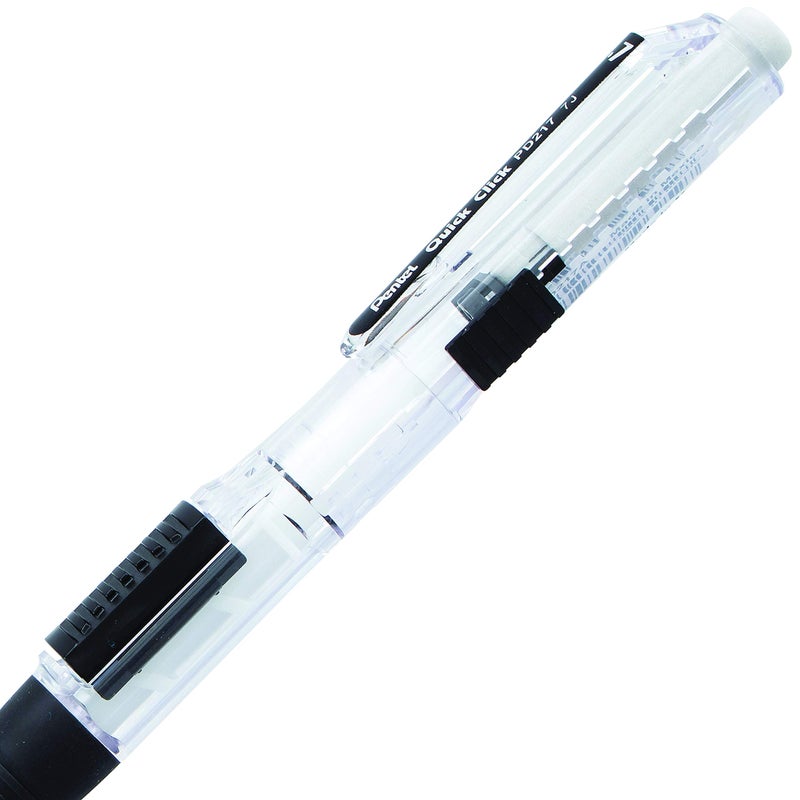 Pentel Quick Click Mechanical Pencil (0.7Mm)  Black Barrel  Box Of 12 Pencils (Pd217A) - Image 4
