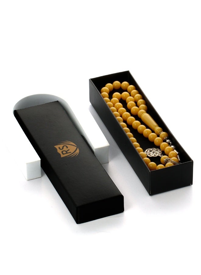 آر إس سبحة بكلايت أصفر كهرمان 45 طربزون - Image 1