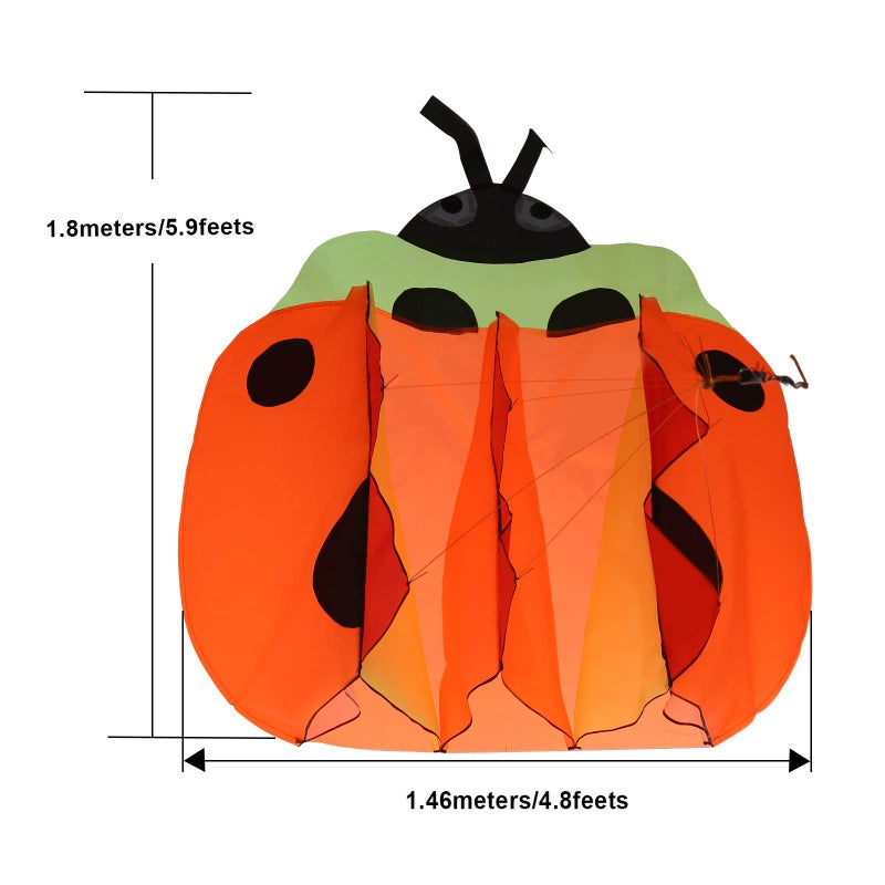 إيمدج Image 3D Kite Large Ladybird Breeze Beach Kites مع هدية عملاقة ضخمة لليخ - Image 2