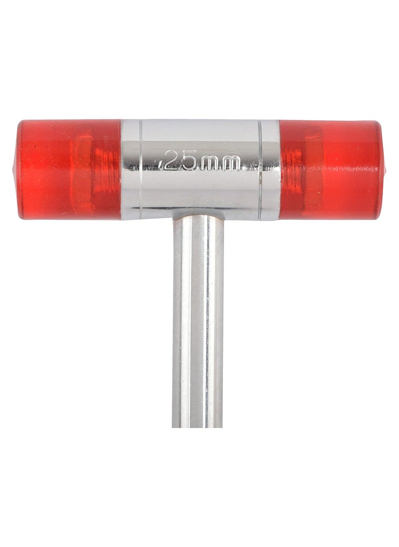 globus GLOBUS 340 Soft Faced Hammer Silver and Black 25mm  - Image 3