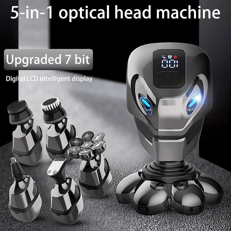 comfrt 5in 1 7D Electric LCD Digital Shaver Men's Whole Body Washable and Rechargeable Five-in-One - Image 2