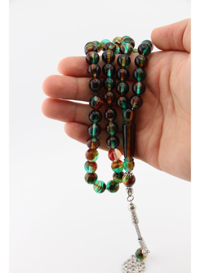 Kamins Collection Amber Resin / 45 Bead / Tasbih / Prayer Beads / Multicolor - Image 5