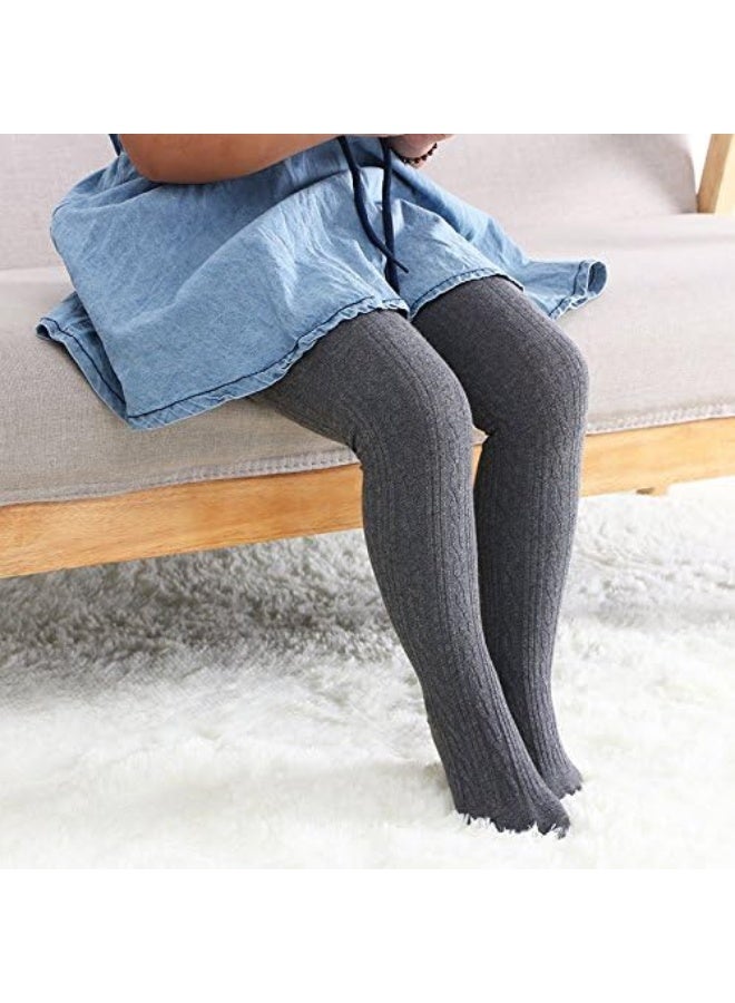 Looching 5 Pack Baby Toddler Girls Cute Cable Knit Cotton Tights Pantyhose Leggings Stocking Pants - Image 4