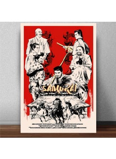 Generic AROA Posters Of Seven Samurai Epic For Cinema Lovers Posters Wall Stickers Wall Decor Poster for Room | Size : 16.5 in X 11.5 in | 300 GSM Wall Stickers  - Image 1