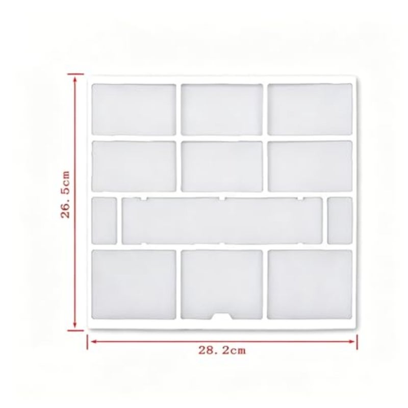 Wall Mounted Split AC Air Filter Screen, Replacement Dust Net Compatible with Wall Air Conditioner, 28.2×26.5cm, 2 Pack Washable Nylon Mesh with Plastic Frame - Image 2