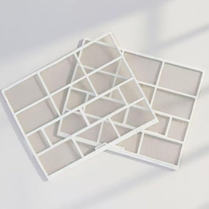 Wall Mounted Split AC Air Filter Screen, Replacement Dust Net Compatible with Wall Air Conditioner, 28.2×26.5cm, 2 Pack Washable Nylon Mesh with Plastic Frame - Image 1