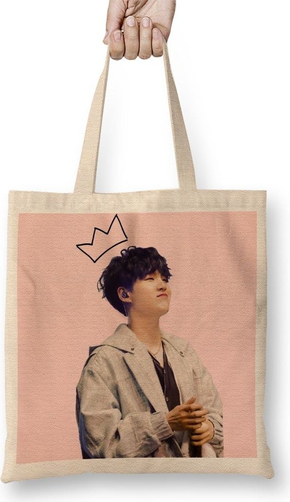 Baskı Dükkanı Print Shop Suga Aesthetic Bts Cloth Bag Long Handle 