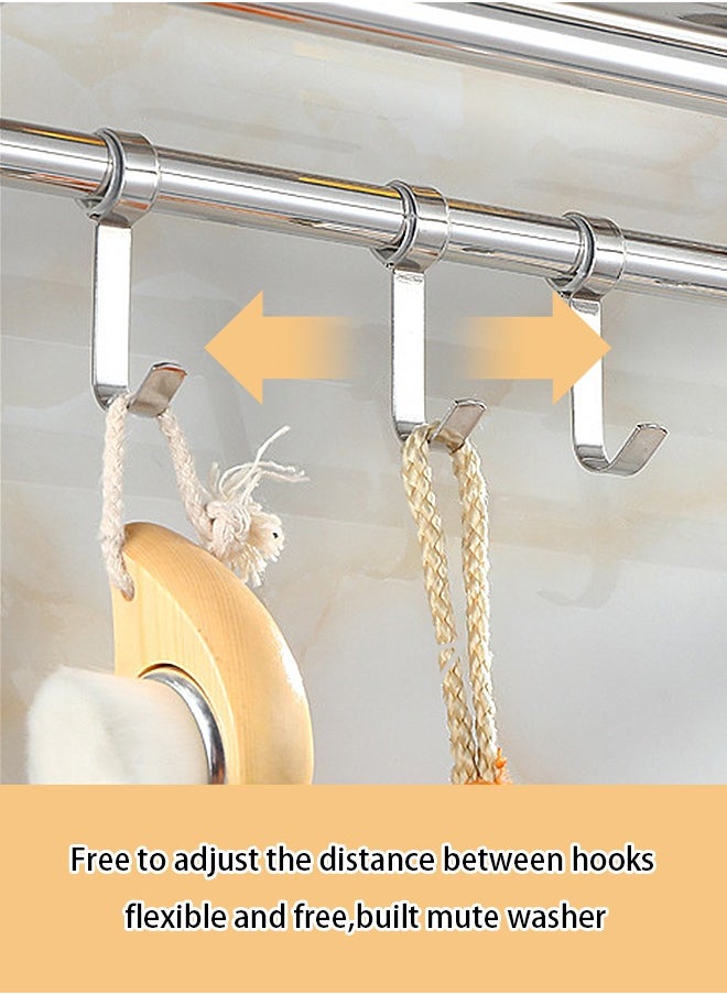 Joshberg 2 Layer Bathroom Lavatory Towel Rack Shower Organizer Rack for Bathroom, Living Room, Kitchen  - Image 4