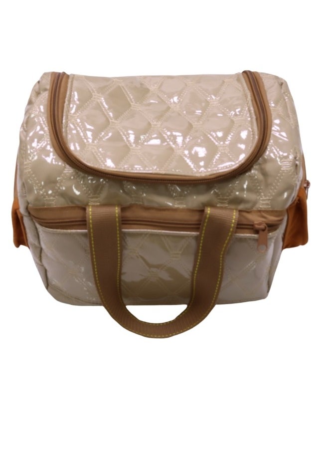 SMART HOME Waterproof Inner and Outer Layer Duffel Bag for Trips, Camping, Travel, Picnic Bag with Zipper Small Size 30 x 20 x 20cm Thai Cloth  - Image 1