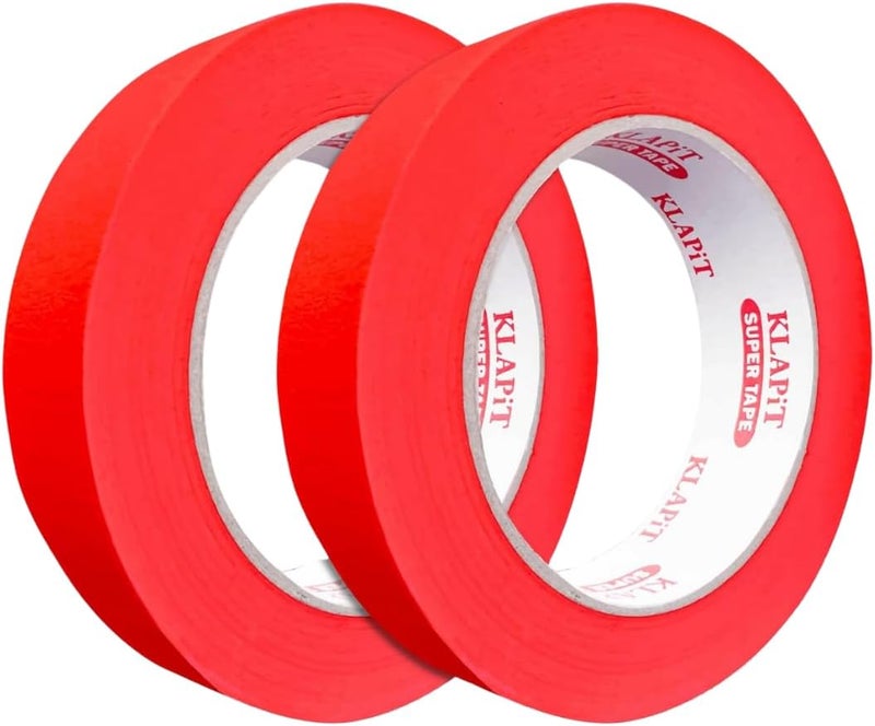 KLAPiT Waterproof Masking Tape - 1 Inch x 50m (2 Pack) - Image 1