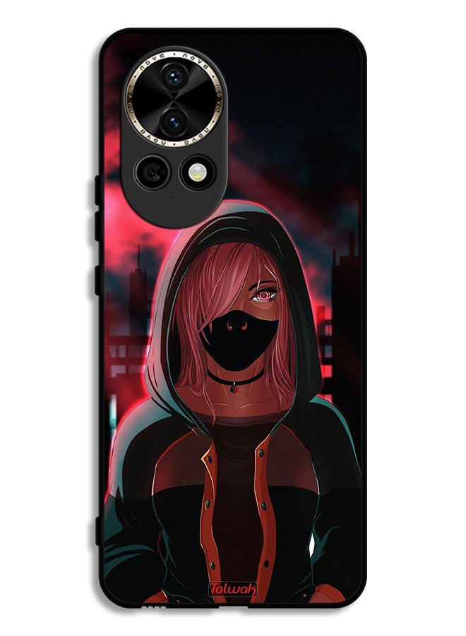 Tolwak Huawei nova 12 5G Protective Case Cover Girl Wear Mask Art - Image 1