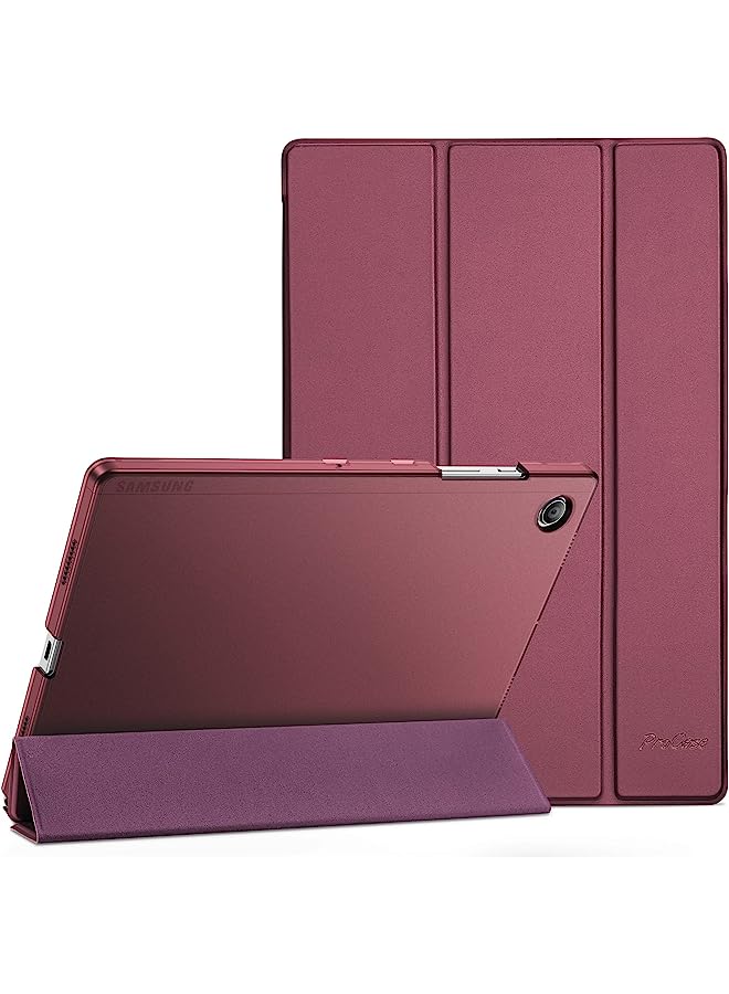 Procases For Galaxy Tab A8 10.5 Case, Slim Stand Hard Back Shell Protective Smart Cover Case For Galaxy Tab A8 10.5 Inch 2022 Sm-X200 X205 X207 -Wine - Image 1