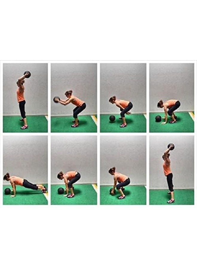 كرة طبية أوزان من المطاط لتدريبات القوة والكروس فيت، 2كجم - Image 4