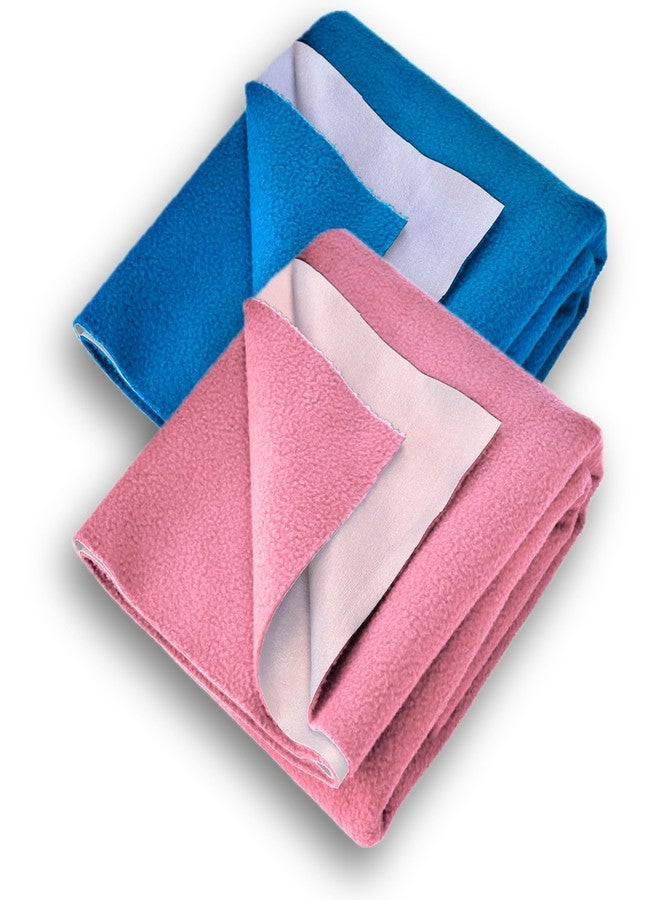 ملاءة فاسترورا الجافة المقاومة للماء للأطفال والكبار | ملاءة امتصاص فورية للبول والتبول وحصيرة للتبول اللاإرادي | وسادة سفلية ناعمة قابلة لإعادة الاستخدام من الصوف المسامي وحصيرة تدليك (عبوة من قطعتين | كبير | 140 × 100 سم) - Image 1