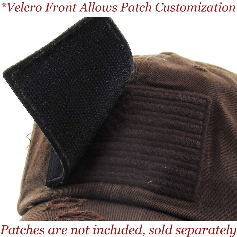 KBETHOS KBVT-209 BRN Tactical Operator with USA Flag Patch US Army Military Baseball Cap Adjustable (Adjustable, (209) Brown) - Image 5