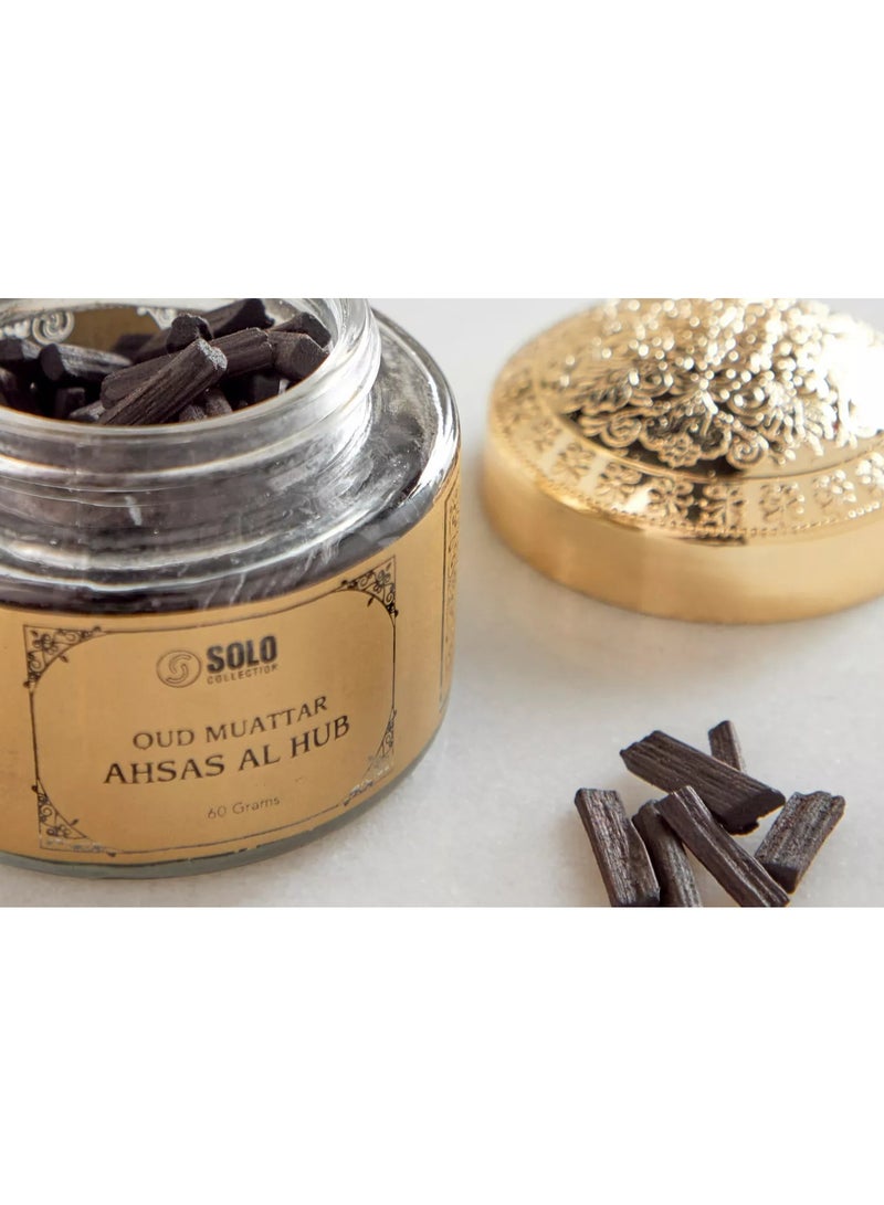 Solo Hamidi Solo Oud Muattar Ahsas Al Hub Bakhoor - 60 g - Image 2