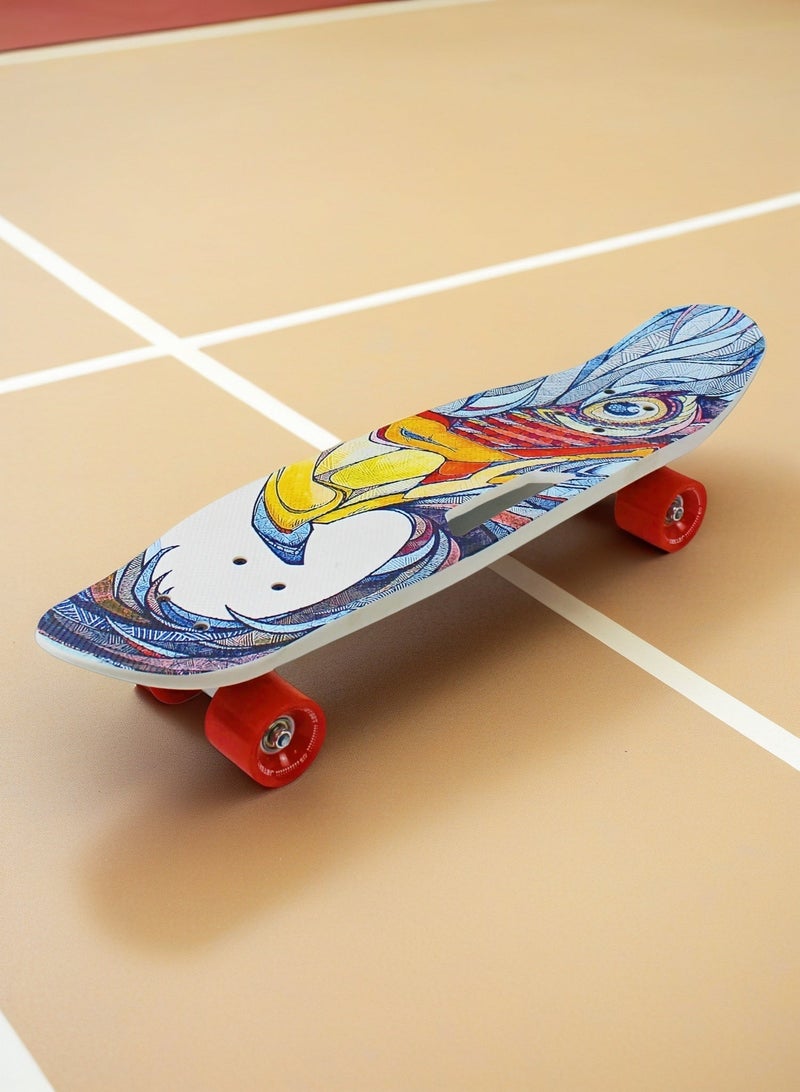 إيزي فيتشور لوح تزلج كامل للأطفال من EASY FUTURE - لوح Penny Board Cruiser قصير للأطفال من سن 6 إلى 12 عامًا، والمراهقين والمبتدئين الذين يتعلمون التزلج - Image 1