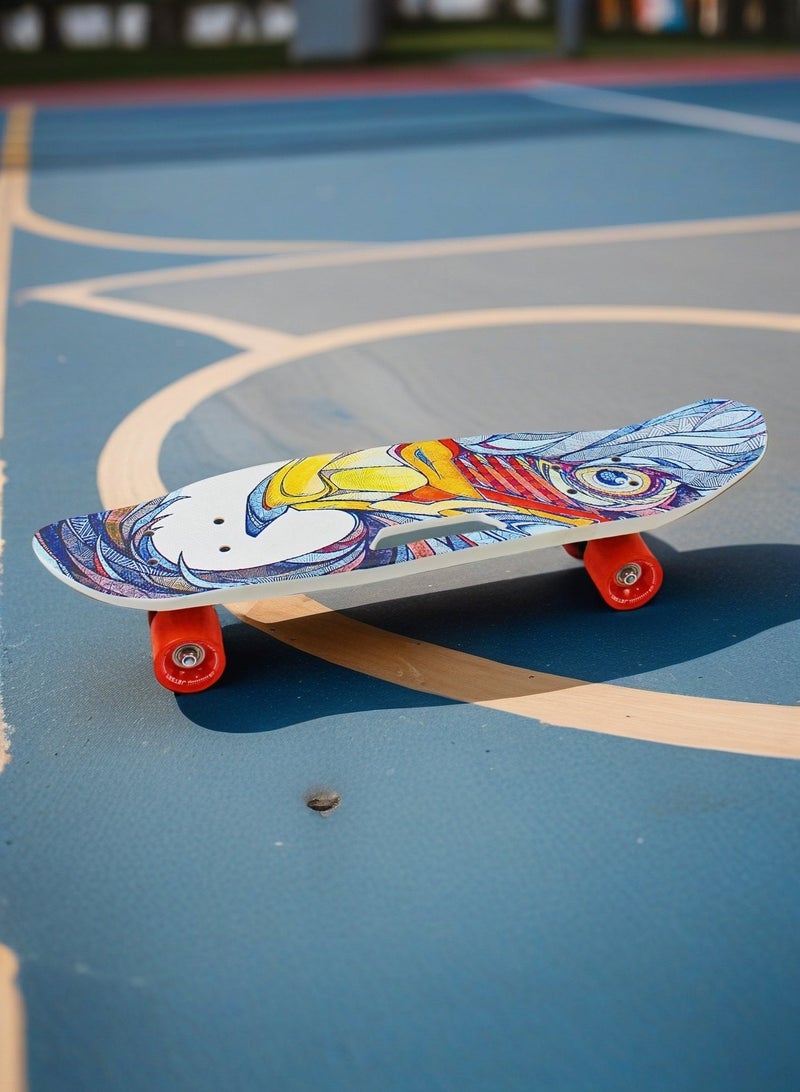 إيزي فيتشور لوح تزلج كامل للأطفال من EASY FUTURE - لوح Penny Board Cruiser قصير للأطفال من سن 6 إلى 12 عامًا، والمراهقين والمبتدئين الذين يتعلمون التزلج - Image 4