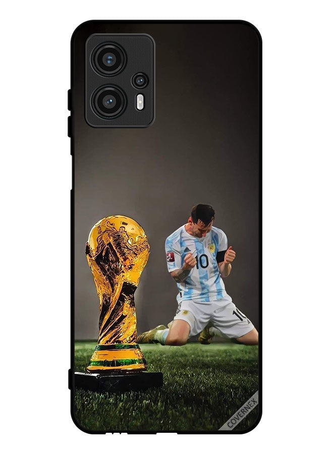 Covernex Protective Case Cover For Motorola Moto G13 Leo Messi & FIFA Trophy - Image 1