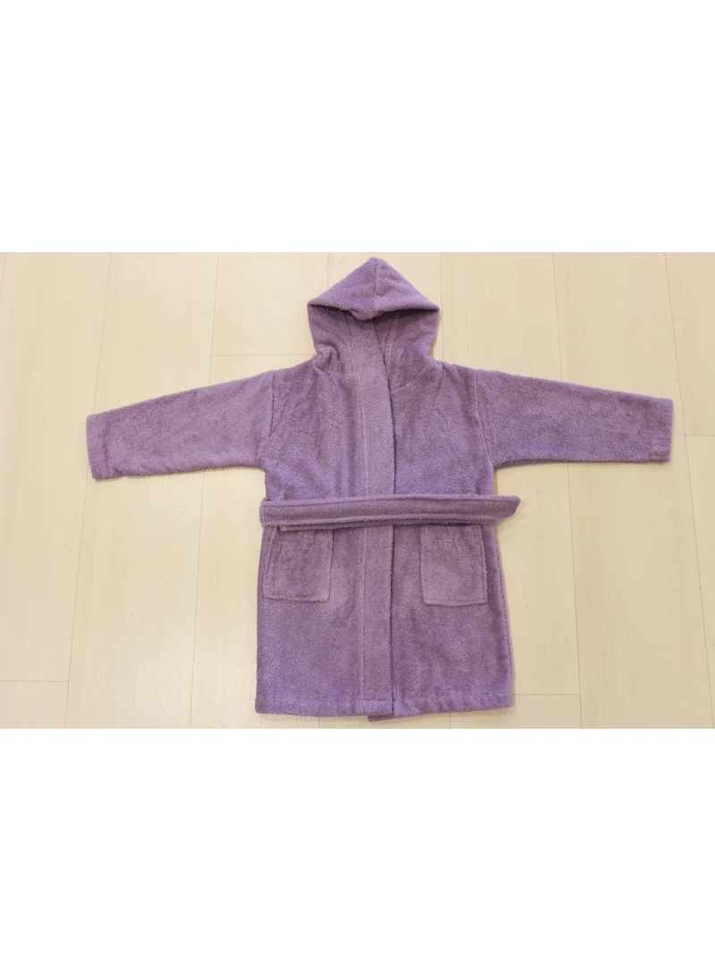 Ender Home Baby Bathrobe Children's Bathrobe Boucle Cotton Hooded Bathrobe