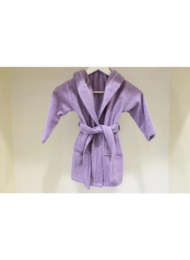 Ender Home Baby Bathrobe Children's Bathrobe Boucle Cotton Hooded Bathrobe