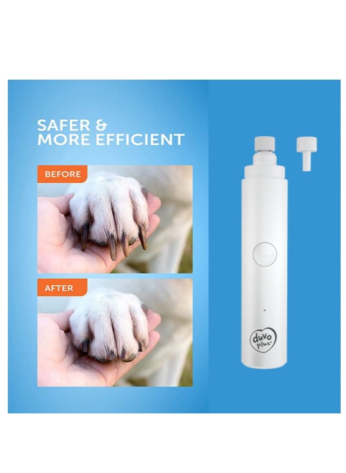 Duvo + مبرد أظافر كهربائي للحيوانات الأليفة 14,65x2,8x2,8 سم أبيض - Image 4