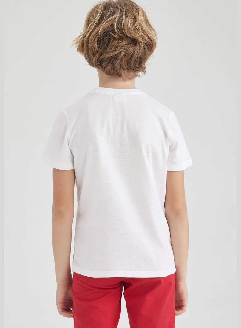 DeFacto Boy Crew Neck Atatürk Printed Short Sleeved T-Shirt