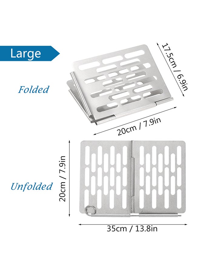 إسكدنيا سلة شواء صغيرة قابلة للطي من الستانلس ستيل - Image 2