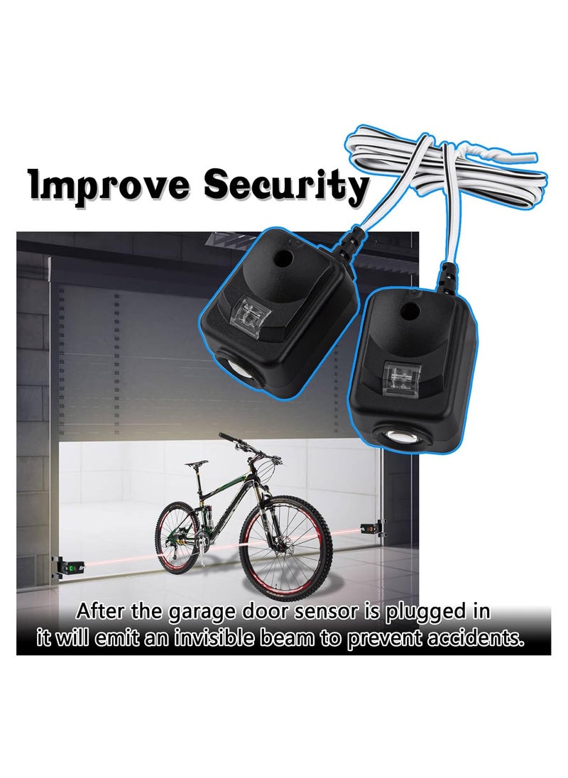 Excefore - 820CB Garage Door Safety Sensor & Brackets Replacement Kit for 41A5034/ G801CB-P/801CB/041-0136 for Chamberlain LiftMaster Sears Craftsman Garage Door Openers (2PCS) - Image 1