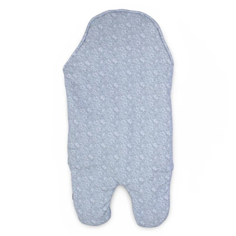 Junior Baby Girls Swaddle – Grey with Butterfly Design & Fur Lining - Image 2
