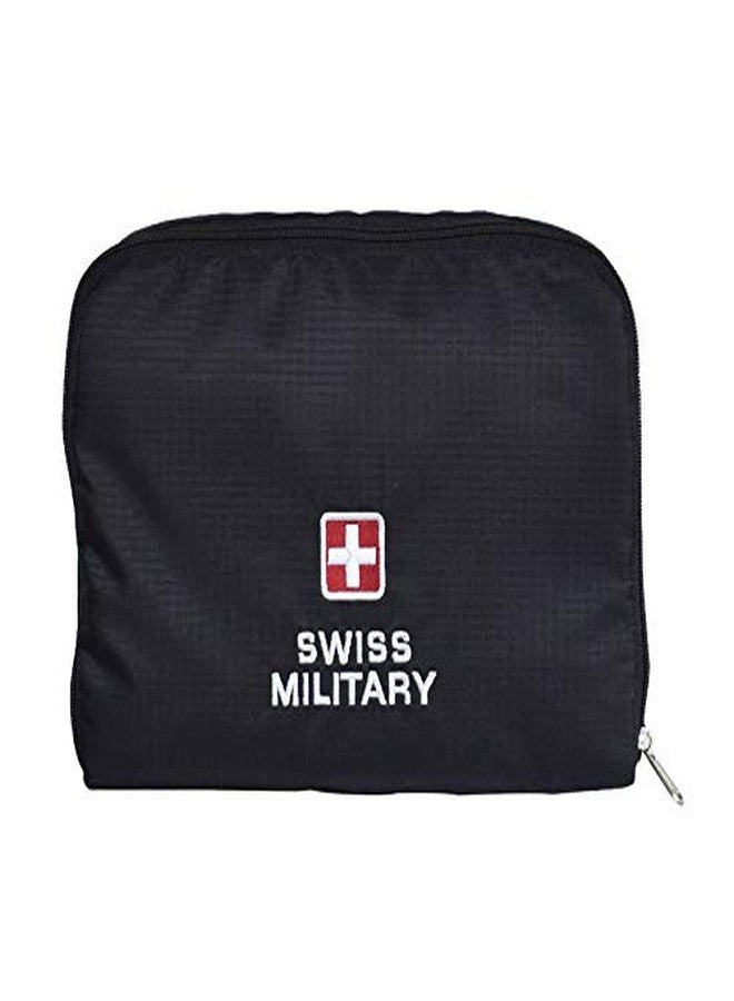 SWISS MILITARY مجموعة سويس ميلتاري من حقيبة ظهر لابتوب، حقيبة سفر للرجال، النساء، الأطفال، حقيبة باكباكر للرجال، سوداء، 1 وحقيبة ظهر قابلة للطي، تصميم موفر للمساحة، حقيبة خفيفة قابلة للطي، 13.2 لتر، سوداء، 1 - Image 5