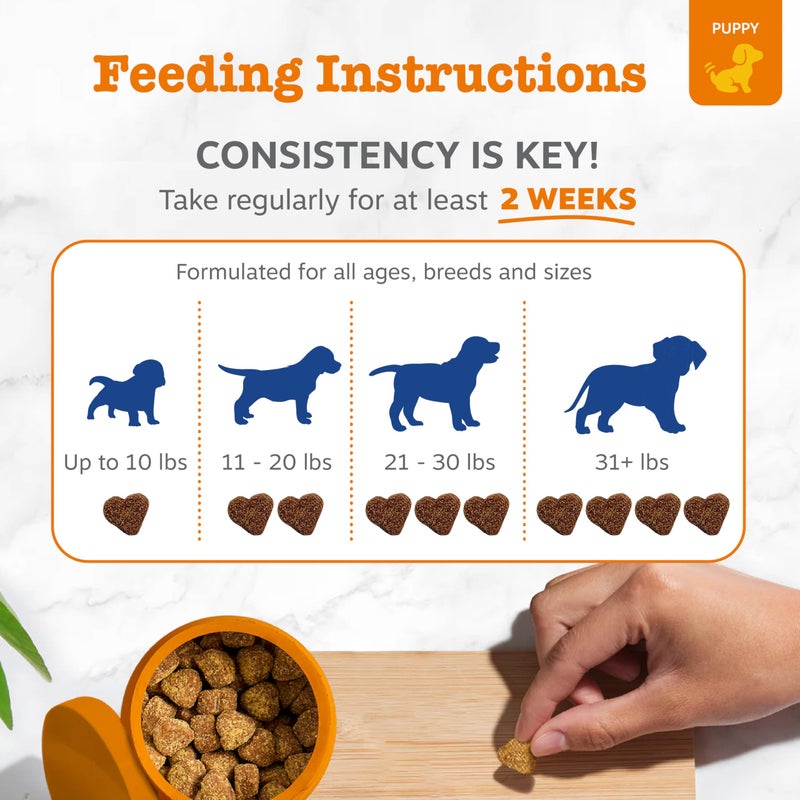 Zesty Paws Dog Multivitamin, Chewable Dog Vitamins and Supplements for Hip & Joints, Skin & Coat, Omega 3 Fish Oil for Dogs- Puppy Multivitamin - Chicken Puppy Bites- 90ct - Image 5