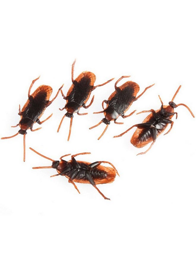 Wendy Mall 20Pcs Realistic Simulation Plastic Fake Cockroach Roach Novelty Bugs Joke Toys For April Fool'S Day Halloween Party Favors Decoration Props  - Image 1