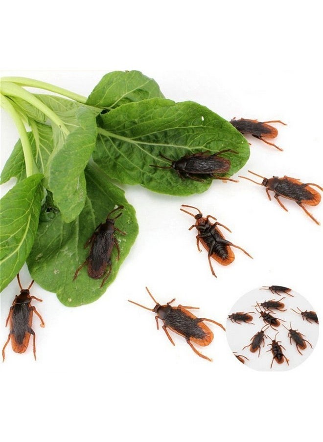 Wendy Mall 20Pcs Realistic Simulation Plastic Fake Cockroach Roach Novelty Bugs Joke Toys For April Fool'S Day Halloween Party Favors Decoration Props  - Image 2