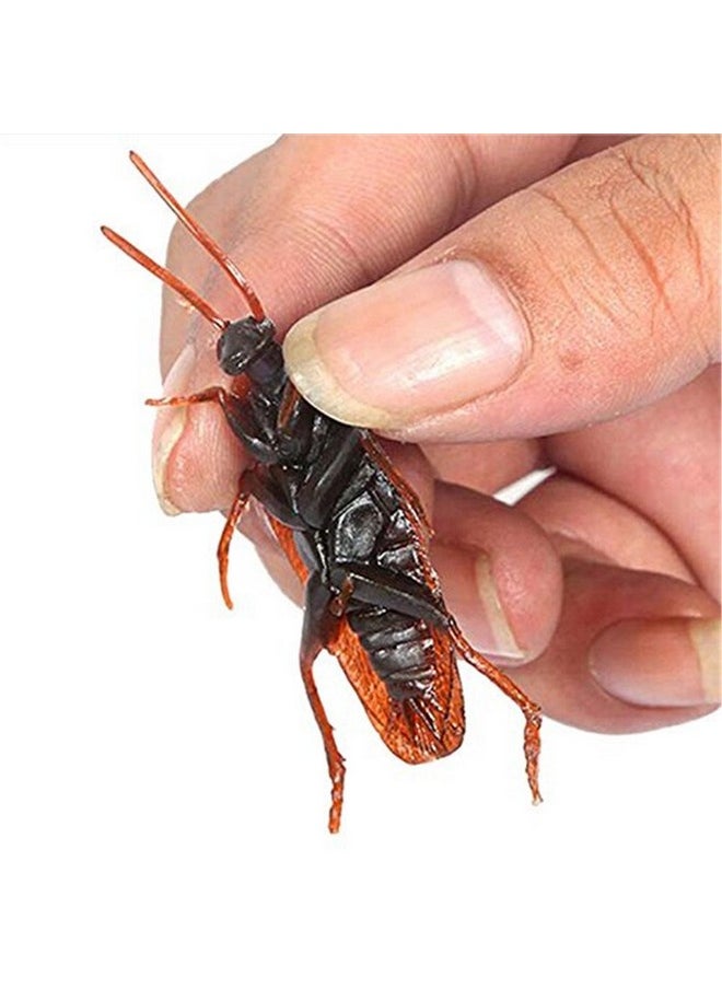 Wendy Mall 20Pcs Realistic Simulation Plastic Fake Cockroach Roach Novelty Bugs Joke Toys For April Fool'S Day Halloween Party Favors Decoration Props  - Image 4