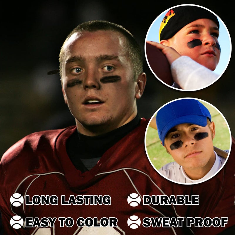 CAHIUYOA Eye Black Stick for Sports,Professional Eyeblack Sports Football Baseball Softball Eye Black Eye Shadows Face Body Paint Stick Makeup - Image 3