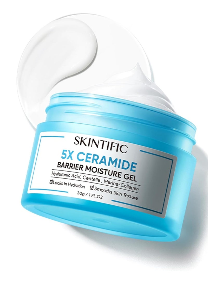 SKINTIFIC Moisturizing Cream , Face Moisturizer for All Skin ,Facial Creams with Hyaluronic Acid and 5X Ceramides, Fragrance Free Non-Comedogenic - Image 1