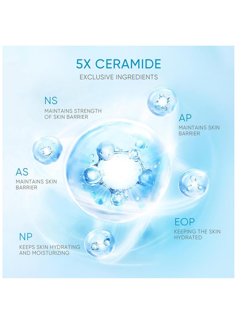 SKINTIFIC Moisturizing Cream , Face Moisturizer for All Skin ,Facial Creams with Hyaluronic Acid and 5X Ceramides, Fragrance Free Non-Comedogenic - Image 3